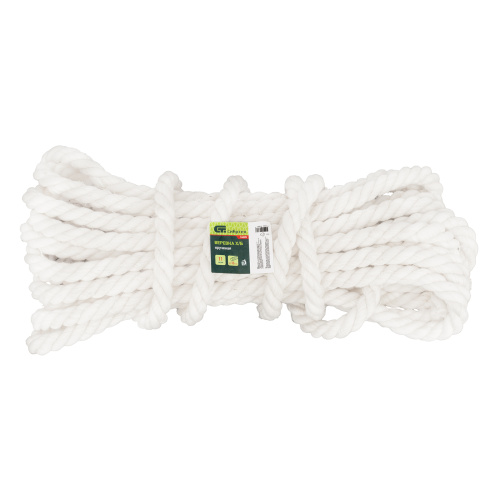 Веревка х/б, D 18 мм, L 11 м, крученая, 567 кгс Сибртех по ценам производителя в Уфе с доставкой по всей России