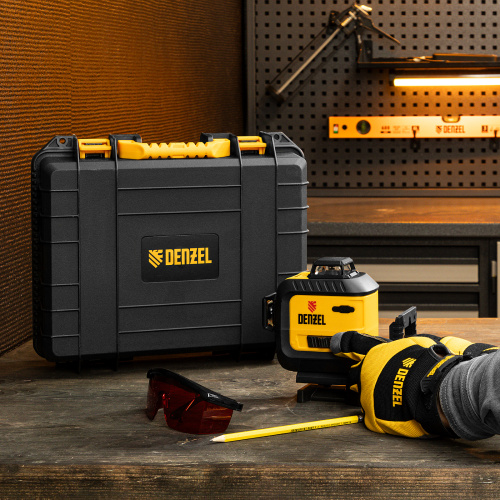 Лазерный уровень мультипризменный LX 360-2 Red, 30 м, 635 нм, аккумулятор Li 2800 мАч, резьба 5/8" Denzel по ценам производителя в Уфе с доставкой по всей России