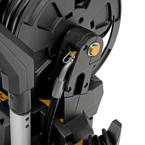 Моечная машина высокого давления R-210iD, 2600 Вт, 210 бар, 8.0 л/мин, асинхронный двигатель, барабан Denzel по ценам производителя в Уфе с доставкой по всей России