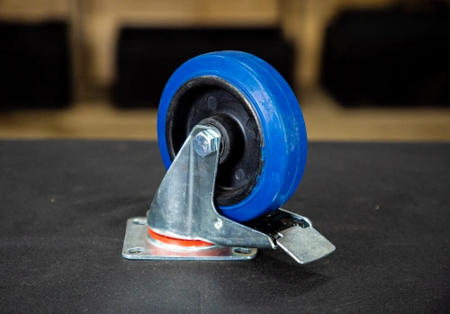 Колесо поворотное резина SRCLb 55 125 мм с тормозом (F) по ценам производителя в Уфе с доставкой по всей России