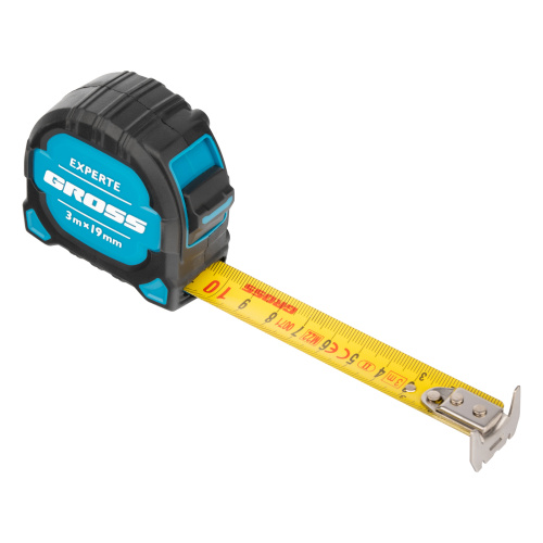 Рулетка Experte,3 м x 19 мм,двухкомпонентный корпус,магнит,двухсторонняя разметка,нейлон Gross по ценам производителя в Уфе с доставкой по всей России