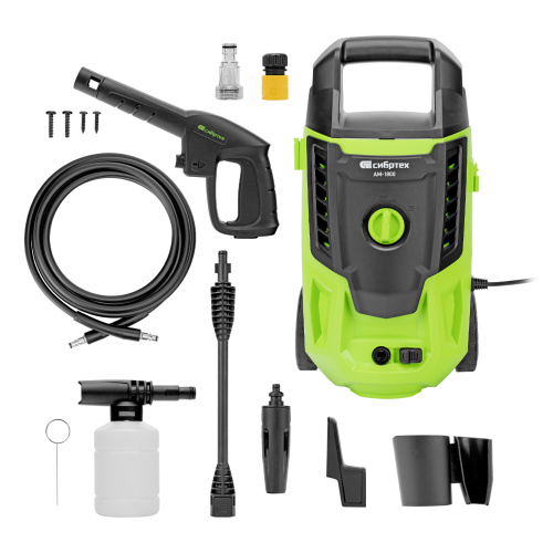 Моечная машина высокого давления АМ-1800, 1800 Вт, 140 бар, 350 л/ч, колесная Сибртех по ценам производителя в Уфе с доставкой по всей России