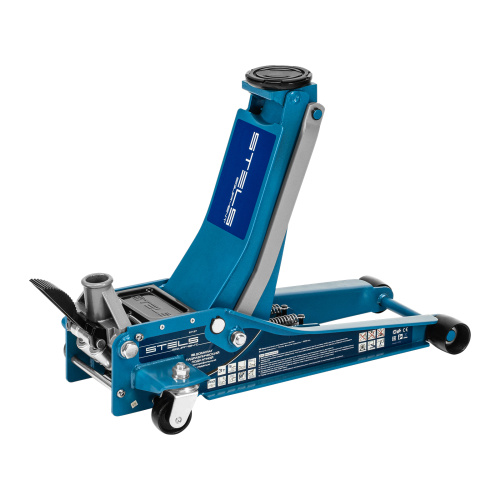 Домкрат гидравлический подкатной 3 т, быстрый подъем, Low profile quick lift, 75-505 мм, профессиональный STELS по ценам производителя в Уфе с доставкой по всей России