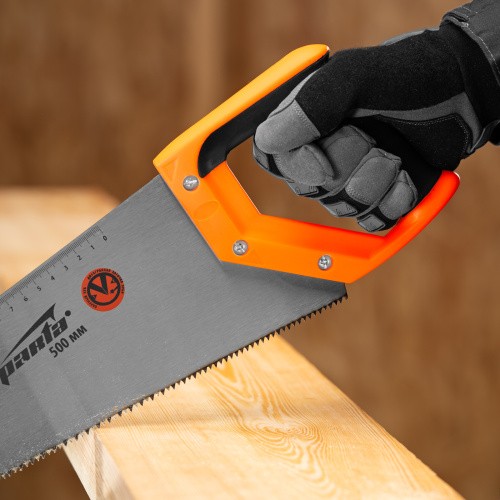 Ножовка по дереву, 500 мм, 7-8 TPI, зуб 2D, каленый зуб, двухкомпонентная рукоятка Sparta по ценам производителя в Уфе с доставкой по всей России