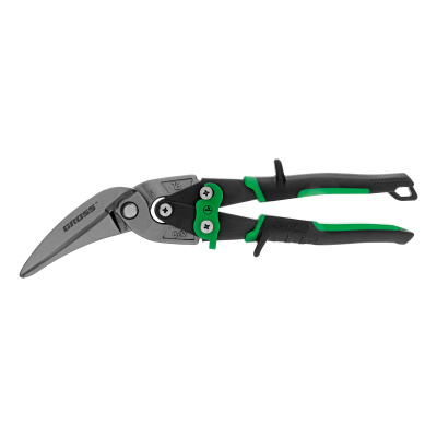 Ножницы по металлу "Piranha", 270 мм, прямой и правый проходной рез, сталь СrMo, двухкомпонентные рукоятки Gross по ценам производителя в Уфе с доставкой по всей России