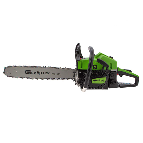 Пила цепная бензиновая БП-5850, 58 см3, шина 50 см, шаг 0.325, паз 1,5 мм, 76 звеньев Сибртех по ценам производителя в Уфе с доставкой по всей России