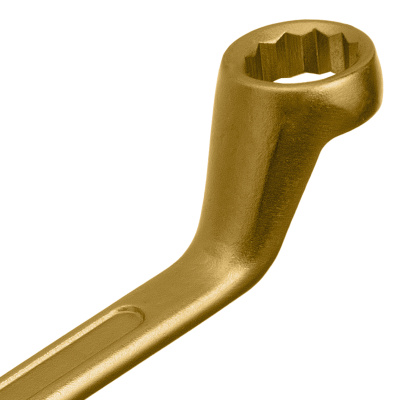 Ключ накидной, 19 х 22 мм, желтый цинк Сибртех по ценам производителя в Уфе с доставкой по всей России