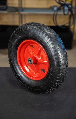 Колесо пневматическое резиновое 387 мм 4.00-8 (подшипник 16 мм) по ценам производителя в Уфе с доставкой по всей России