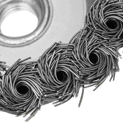 Щетка для УШМ, 100 мм, М14, "чашка", крученая металлическая проволока Сибртех по ценам производителя в Уфе с доставкой по всей России