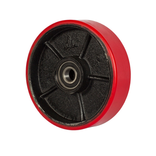 Колесо гидравлической тележки с подшипниками, полиуретан, 180 х 50мм по ценам производителя в Уфе с доставкой по всей России