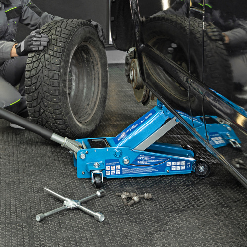 Домкрат гидравлический подкатной, быстрый подъем, 3 т, Quick, 130-465 мм, профессиональный Stels по ценам производителя в Уфе с доставкой по всей России