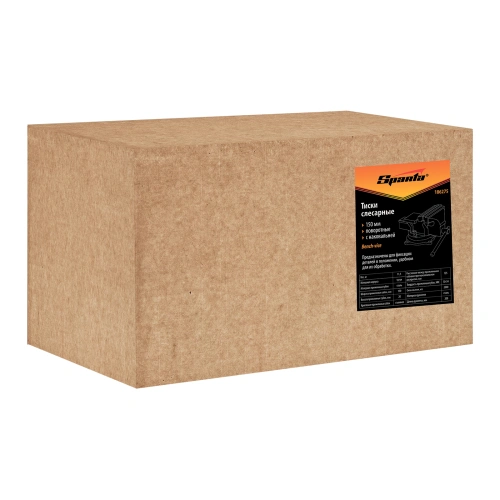 Тиски слесарные, 100 мм, поворотные, с наковальней Sparta по ценам производителя в Уфе с доставкой по всей России