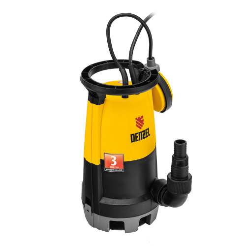 Дренажный насос для чистой и грязной воды DP450S, 450 Вт, напор 6 м, 12000 л/ч Denzel по ценам производителя в Уфе с доставкой по всей России