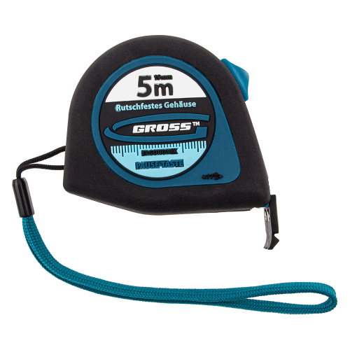 Рулетка "Ergonomisch",5 м x 19 мм,магнитный обрезиненный зацеп Gross по ценам производителя в Уфе с доставкой по всей России