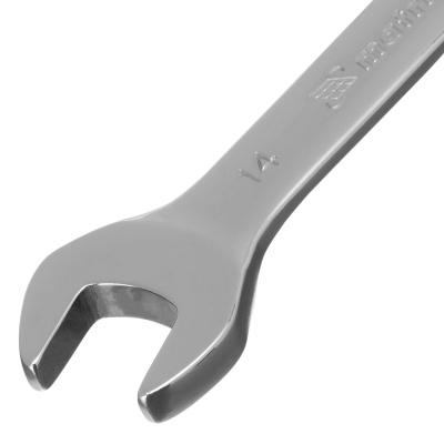 Ключ комбинированный трещоточный, 14 мм, CrV, шарнирный, зеркальный хром Matrix Professional по ценам производителя в Уфе с доставкой по всей России