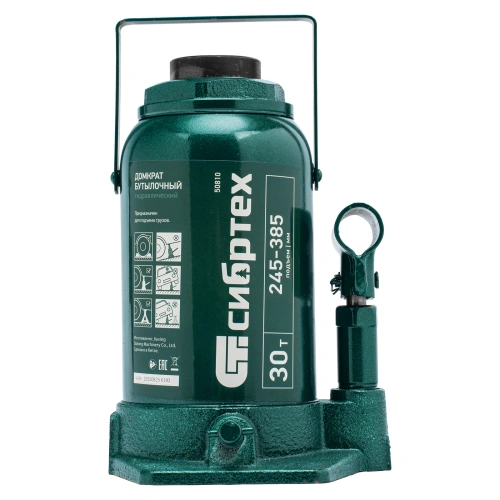 Домкрат гидравлический бутылочный, 30 т, 245-385 мм Сибртех по ценам производителя в Уфе с доставкой по всей России