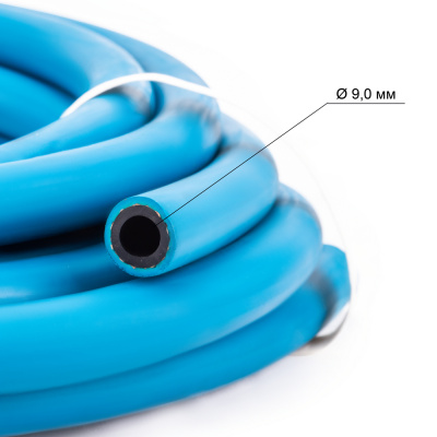 Рукав резиновый для кислорода (III класс, синий) d=9мм, бухта 5м по ценам производителя в Уфе с доставкой по всей России