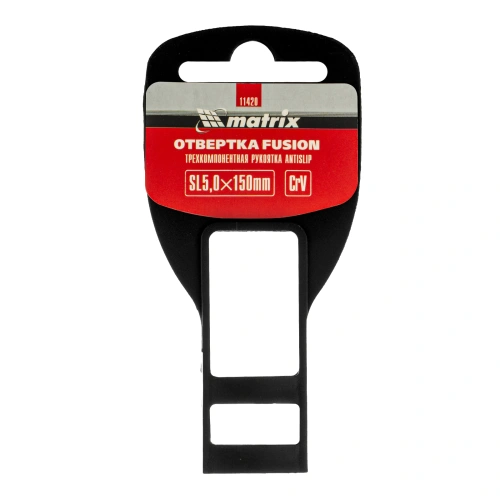Отвертка Fusion, SL5 х 150 мм, CrV, трехкомпонентная рукоятка "Anti slip" Matrix по ценам производителя в Уфе с доставкой по всей России