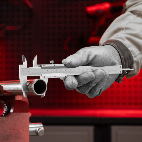 Штангенциркуль, 150 мм, цена деления 0.02 мм, металлический, с глубиномером Matrix по ценам производителя в Уфе с доставкой по всей России