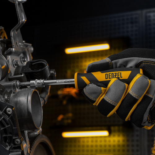 Набор инструментов, 1/2", 1/4", CrV, S2, пластиковый кейс, 194 предмета Denzel по ценам производителя в Уфе с доставкой по всей России