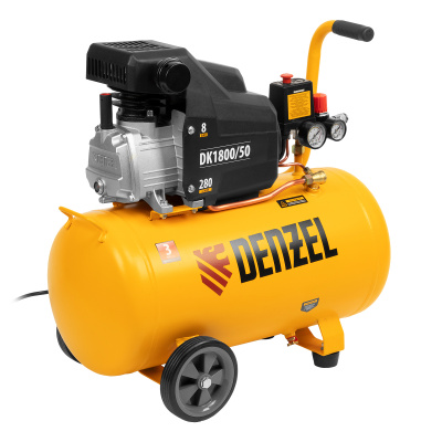 Компрессор воздушный DK1800/50, Х-PRO 1.8 кВт, 280л/мин, 50л Denzel по ценам производителя в Уфе с доставкой по всей России