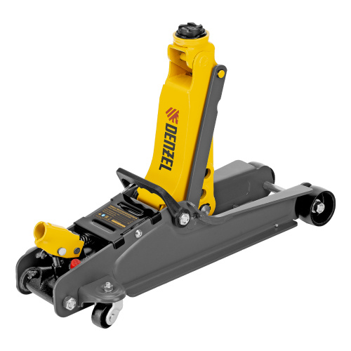 Домкрат гидравлический подкатной с фиксатором, 2,5 т, 85-385 мм Denzel по ценам производителя в Уфе с доставкой по всей России