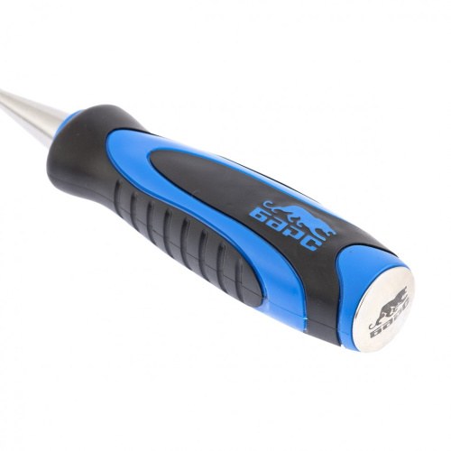 Долото-стамеска, плоская, 12 мм, двухкомпонентная рукоятка, металлический затыльник Барс по ценам производителя в Уфе с доставкой по всей России