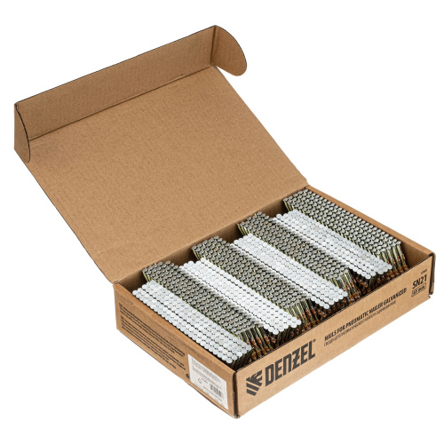 Гвозди для пнев. нейлера (оцинк.) длина - 65 мм, диам. - 2,9 мм, 2000 шт. Denzel по ценам производителя в Уфе с доставкой по всей России
