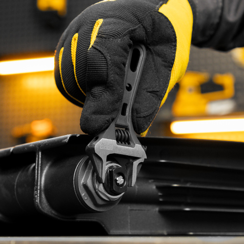 Ключ разводной 115 мм, CrV, кованый, укороченная рукоятка Denzel по ценам производителя в Уфе с доставкой по всей России