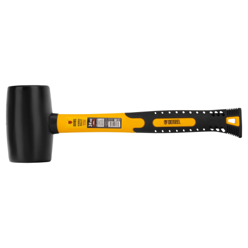 Киянка резиновая, 24 oz, черная резина, фибергласовая рукоятка Denzel по ценам производителя в Уфе с доставкой по всей России