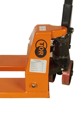 Тележка гидравлическая узковильная 2500 кг 800x450 мм полиуретановые колеса TOR RHP по ценам производителя в Уфе с доставкой по всей России
