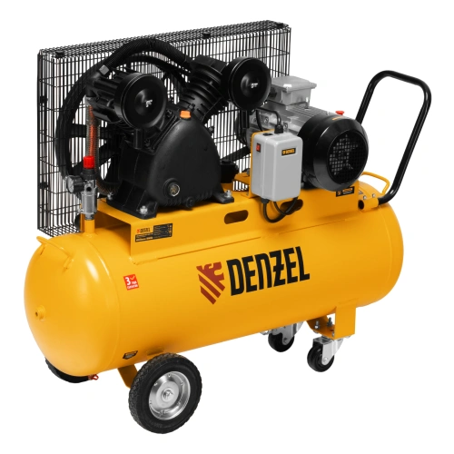 Компрессор воздушный рем. привод BCV 4000-T/100, 4,0 кВт, 100 литров, 690 л/мин Denzel по ценам производителя в Уфе с доставкой по всей России