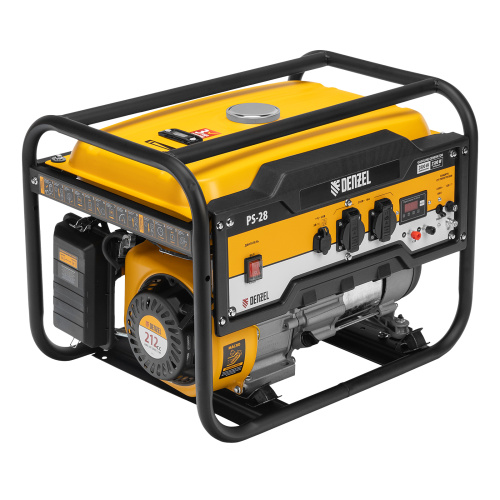 Генератор бензиновый PS 28, 2.8 кВт, 230 В, 15 л, ручной стартер Denzel по ценам производителя в Уфе с доставкой по всей России