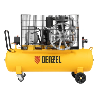 Компрессор воздушный, ременный привод BCI4000-T/100, 4.0 кВт, 100 литров, 690 л/мин Denzel по ценам производителя в Уфе с доставкой по всей России