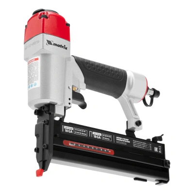 Нейлер-степлер пневматический 2 в 1, гвозди 18GA длина 10-50 мм, скобы 18GA длина 25-40 мм Matrix по ценам производителя в Уфе с доставкой по всей России