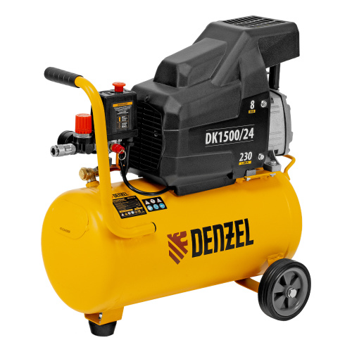 Компрессор воздушный DK1500/24, Х-PRO 1.5 кВт, 230 л/мин, 24 л Denzel по ценам производителя в Уфе с доставкой по всей России