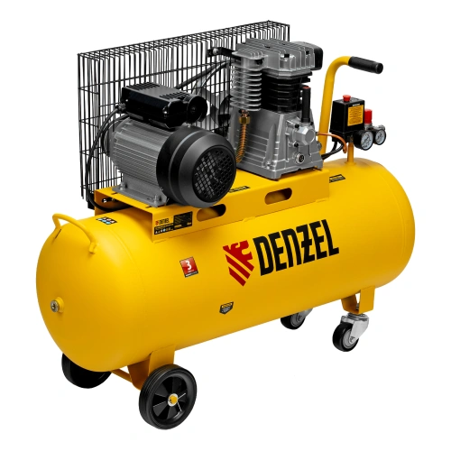 Компрессор воздушный BCI2300/100, ременный привод, 2.3 кВт, 100 литров, 400 л/мин Denzel по ценам производителя в Уфе с доставкой по всей России