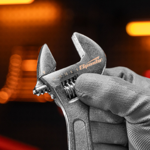 Ключ разводной, 200 мм, хромированный Sparta по ценам производителя в Уфе с доставкой по всей России