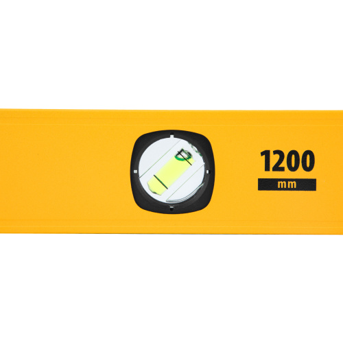 Уровень алюминиевый, магнит, фрезерованный, 3 глазка (1 зеркал.) 0,5 мм/м, 1200 мм Denzel по ценам производителя в Уфе с доставкой по всей России