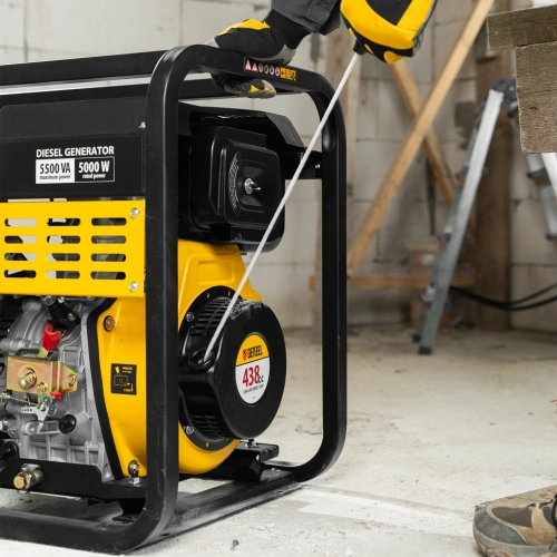 Генератор дизельный DES-55, 5,5 кВт, 230 В, 11 л, ручной стартер Denzel по ценам производителя в Уфе с доставкой по всей России