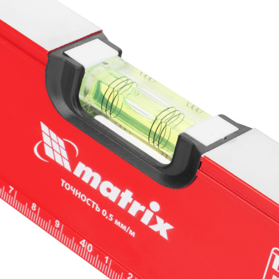 Уровень алюминиевый, фрезерованный, 3 глазка, рукоятки, 800 мм Matrix по ценам производителя в Уфе с доставкой по всей России