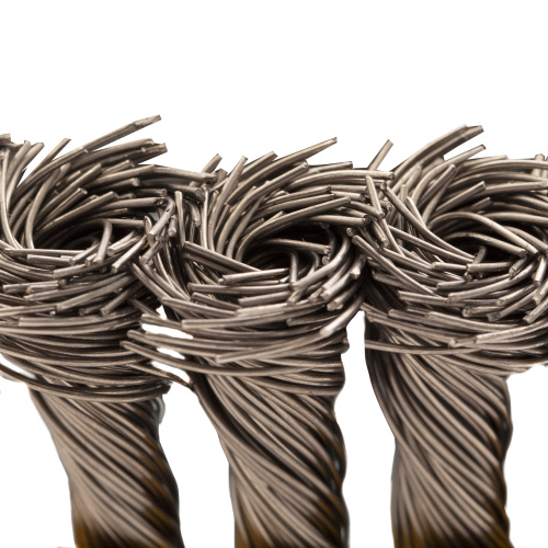 Щетка для УШМ, 100 мм, "Чашка", крученая нержавеющая проволока 0.5 мм, М14 Denzel по ценам производителя в Уфе с доставкой по всей России