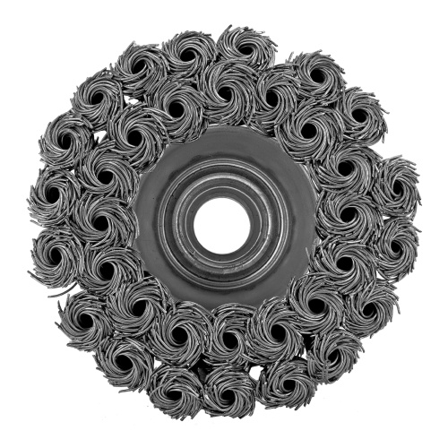 Щетка для УШМ, 75 мм, М14, "чашка", двухрядная, крученая проволока 0.35 мм Matrix по ценам производителя в Уфе с доставкой по всей России