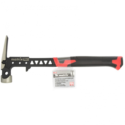 Молоток строительный, 450 г, цельнокованый, боек с магнитом, двухкомпонентная обрезиненная рукоятка Matrix Pro по ценам производителя в Уфе с доставкой по всей России