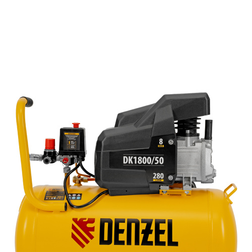 Компрессор воздушный DK1800/50, Х-PRO 1.8 кВт, 280л/мин, 50л Denzel по ценам производителя в Уфе с доставкой по всей России