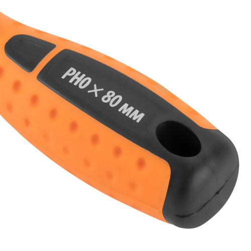 Отвертка "Point", PH0 х 80 мм, CS, двухкомпонентная рукоятка Sparta по ценам производителя в Уфе с доставкой по всей России