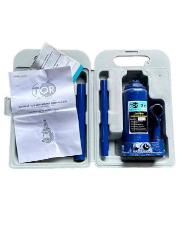 Домкрат гидравлический TOR ДГ-3 г/п 3,0 т (в пластиковом кейсе) по ценам производителя в Уфе с доставкой по всей России