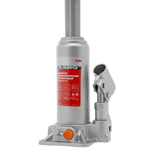 Домкрат гидравлический бутылочный, 4 т, h подъема 194-372 мм, в пластиковом кейсе Matrix по ценам производителя в Уфе с доставкой по всей России
