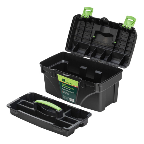 Ящик для инструмента, 430 х 235 х 250 мм, 18", пластик Сибртех по ценам производителя в Уфе с доставкой по всей России