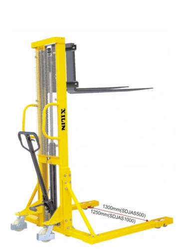 Штабелер гидравлический 1,0 т 1,6 м XILIN SDJAS1016 с раздвижными вилами и расширенными опорами по ценам производителя в Уфе с доставкой по всей России